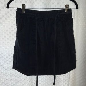 Summer & Spring: Navy blue skirt by “Loft”.